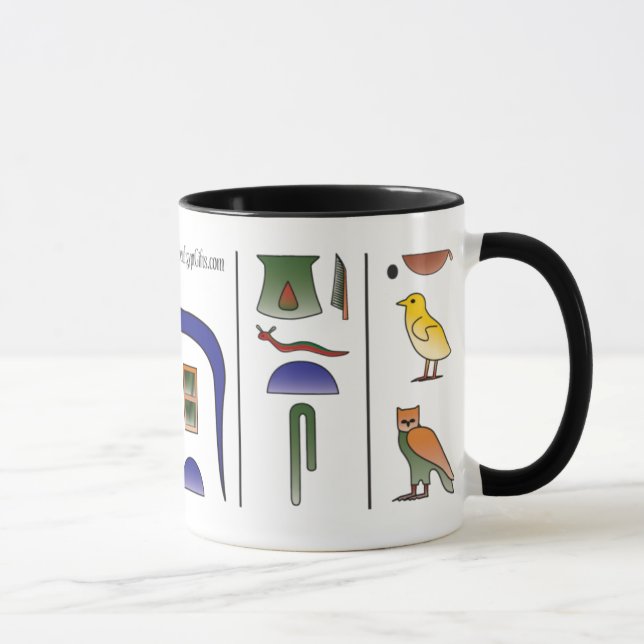 Ancient Egyptian Hieroglyphics Mug (Right)