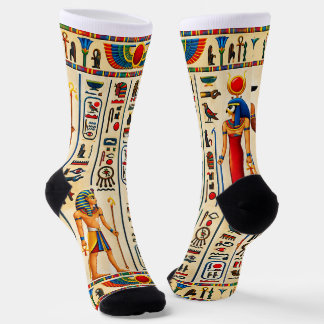 Ancient Egyptian Hieroglyphs and Pharaonic Socks