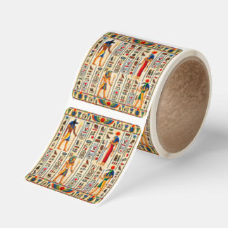 Ancient Egyptian Hieroglyphs and Pharaonic Square Sticker