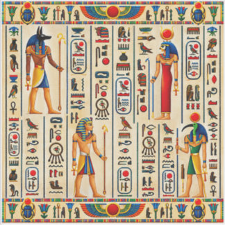 Ancient Egyptian Hieroglyphs and Pharaonic Sticker
