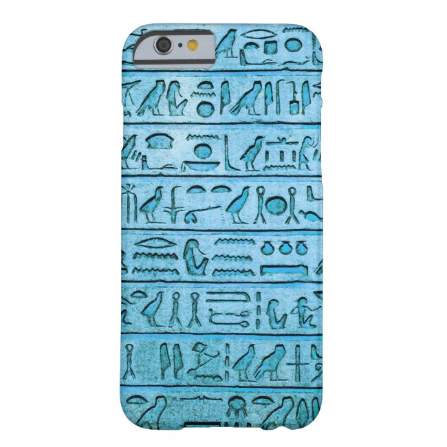 Ancient Egyptian Hieroglyphs - Blue