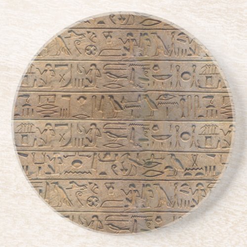 Ancient Egyptian Hieroglyphs Designer Gift Coaster