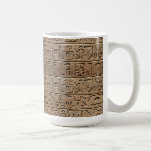 Ancient Egyptian Hieroglyphs Designer Gift Coffee Mug