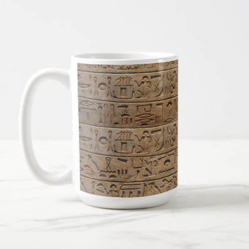 Ancient Egyptian Hieroglyphs Designer Gift Coffee Mug
