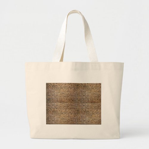 Ancient Egyptian Hieroglyphs Designer Gift Large Tote Bag