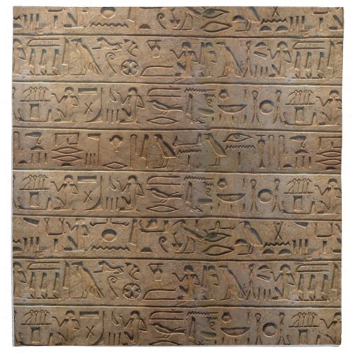 Ancient Egyptian Hieroglyphs Designer Gift Napkin