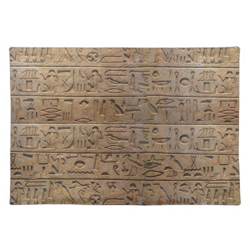 Ancient Egyptian Hieroglyphs Designer Gift Placemat