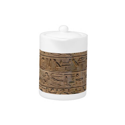 Ancient Egyptian Hieroglyphs Designer Gift Teapot
