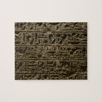 Ancient Egyptian Hieroglyphs Jigsaw Puzzle by bbourdages at Zazzle