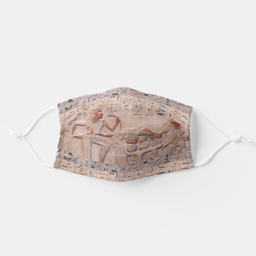 Ancient Egyptian Hieroglyphs Motif Adult Cloth Face Mask