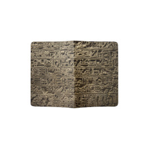 ancient egyptian hieroglyphs passport holder