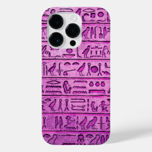 Ancient Egyptian Hieroglyphs - Purple Case-Mate iPhone 14 Pro Case