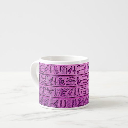 Ancient Egyptian Hieroglyphs Purple Specialty Mug