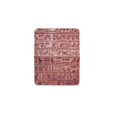 Ancient Egyptian Hieroglyphs Red Card Holder at Zazzle