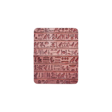 Ancient Egyptian Hieroglyphs Red Card Holder