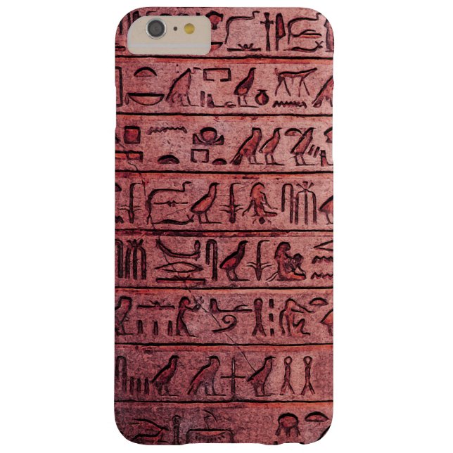 Ancient Egyptian Hieroglyphs Red Case-Mate iPhone Case (Back)