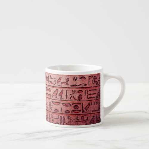 Ancient Egyptian Hieroglyphs Red Specialty Mug