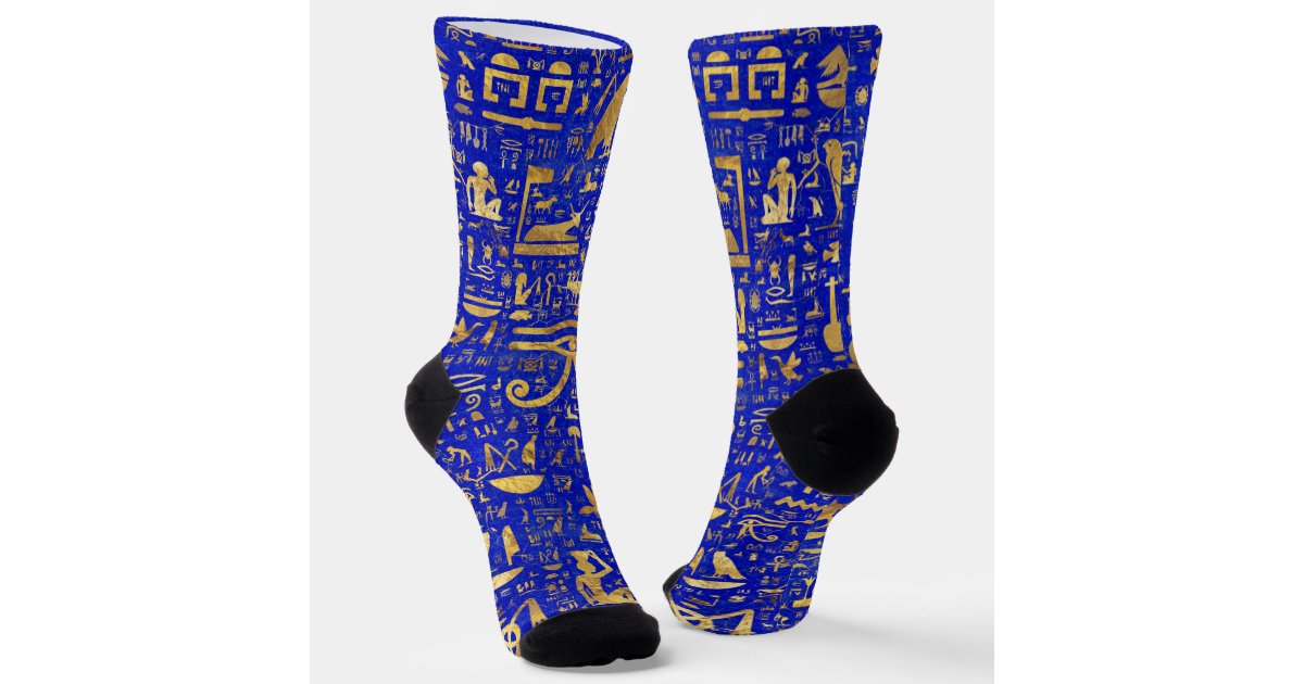 Ancient Egyptian hieroglyphs Socks Zazzle