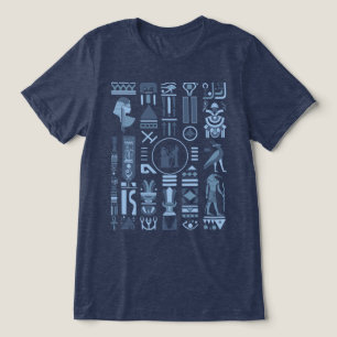 Ancient Egyptian Hieroglyphs Tri-Blend Shirt
