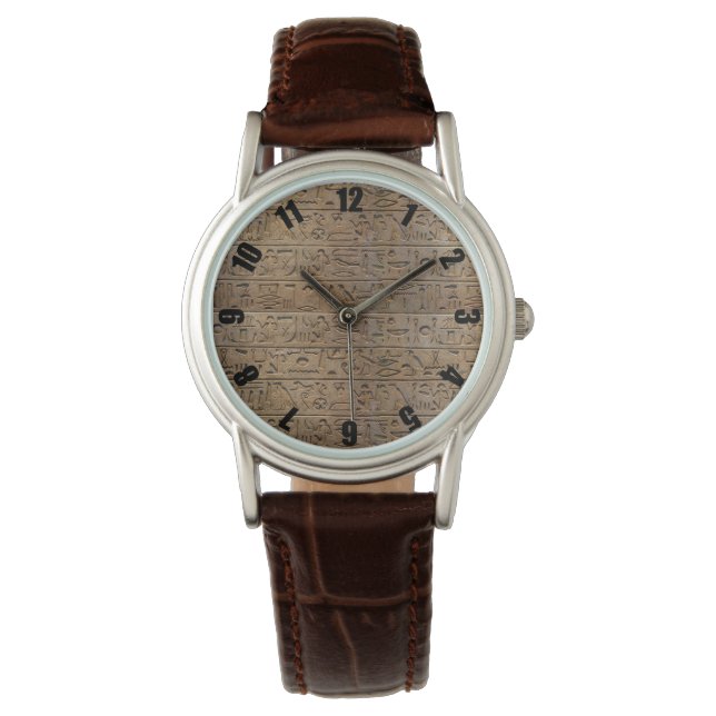 Ancient Egyptian Hieroglyphs Watch (Front)