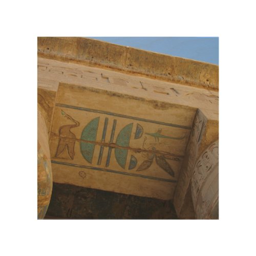 Ancient Egyptian Hieroglyphs Wood Wall Art