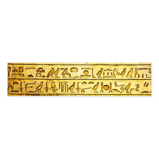 Ancient Egyptian Hieroglyphs Yellow Napkin Bands Zazzle