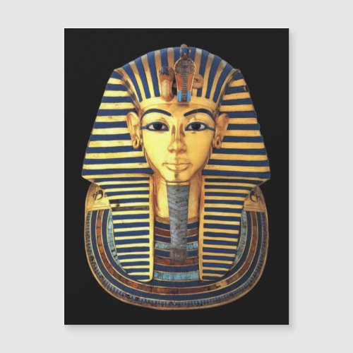 Ancient Egyptian King Tut Gold Mask magnet card