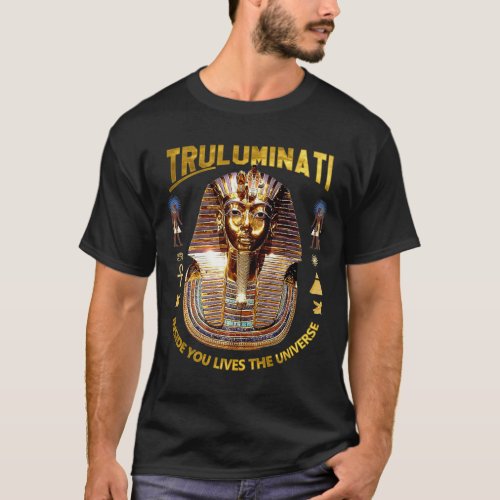 Ancient Egyptian King Tut Tutankhamen Illuminati  T_Shirt