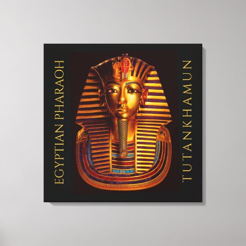 Ancient Egyptian King Tutankhamun Gold Burial Mask Canvas Print