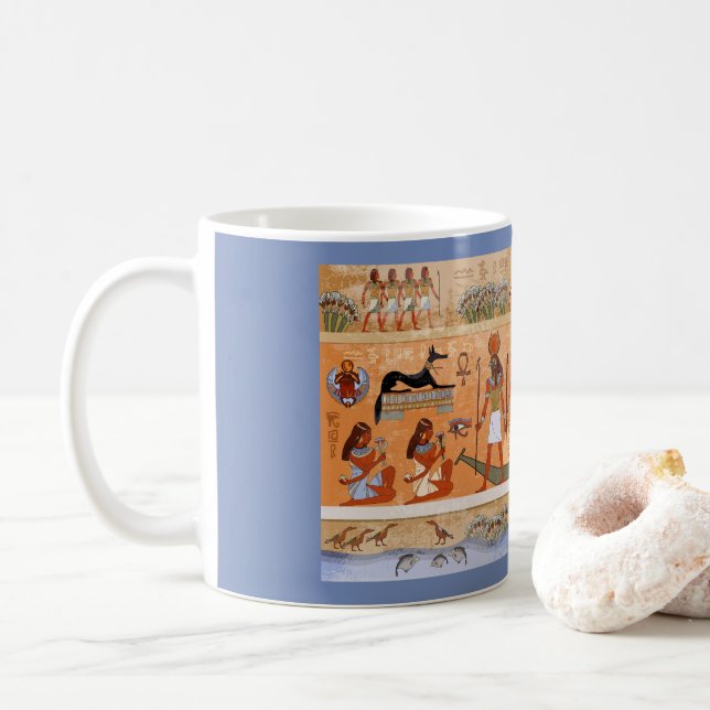 Ancient Egyptian life Coffee Mug (With Donut)