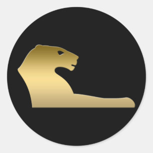 Ancient Egyptian lion – goddess Sekhmet Classic Round Sticker