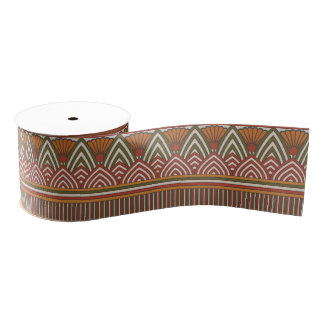 Ancient Egyptian Lotus Pattern Ribbon