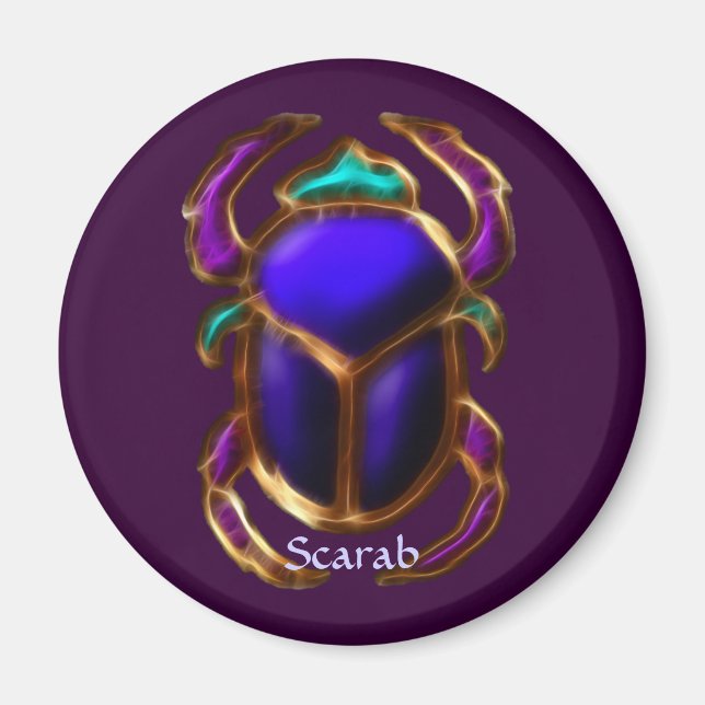 Ancient Egyptian Magical Scarab Magnet (Front)