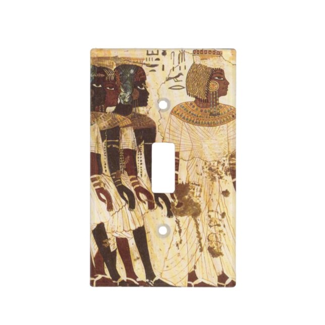 Ancient Egyptian Nubian Art Light Switch Cover (Front)