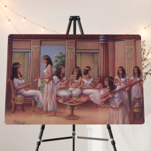 Ancient Egyptian Palace Banquet Fine Art Poster