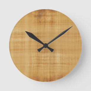 Ancient Egyptian Papyrus look Collection Round Clock