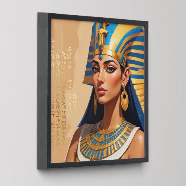 Ancient Egyptian Pharaoh Art – Timeless Pharaonic  Peel And Stick Photo Tile (Angled)