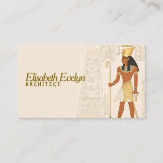 Ancient Egyptian Pharaoh Minimalist Art Business Card