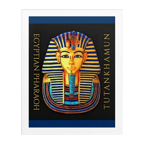 Ancient Egyptian Pharaoh Tutankhamun Gold Mask  Acrylic Print