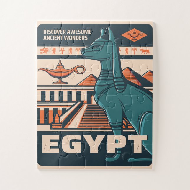Ancient Egyptian Pharaonic Jigsaw Puzzle (Vertical)