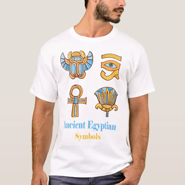 Ancient Egyptian Pharaonic symbols T-Shirt (Front)