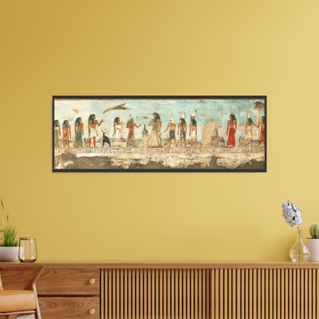 Ancient Egyptian Procession Wall Art – Mythology C (Insitu(LivingRoom))