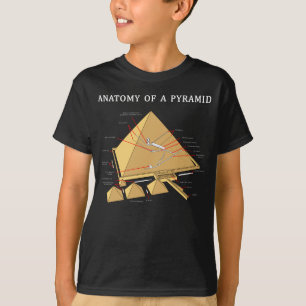 Ancient Egyptian Pyramid Anatomy Archeology T-Shirt