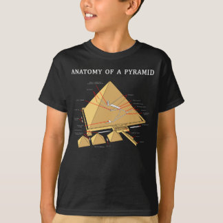 Ancient Egyptian Pyramid Anatomy Archeology T-Shirt