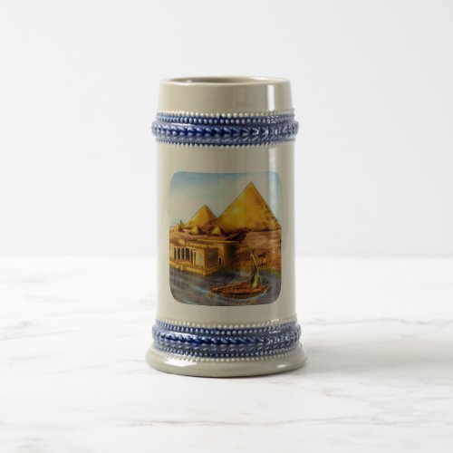 Ancient Egyptian Pyramids family gift Beer Stein