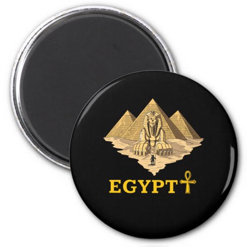 Ancient Egyptian Pyramids Sphinx Sacred Geometry Magnet