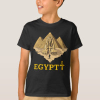 Ancient Egyptian Pyramids Sphinx Sacred Geometry T-Shirt