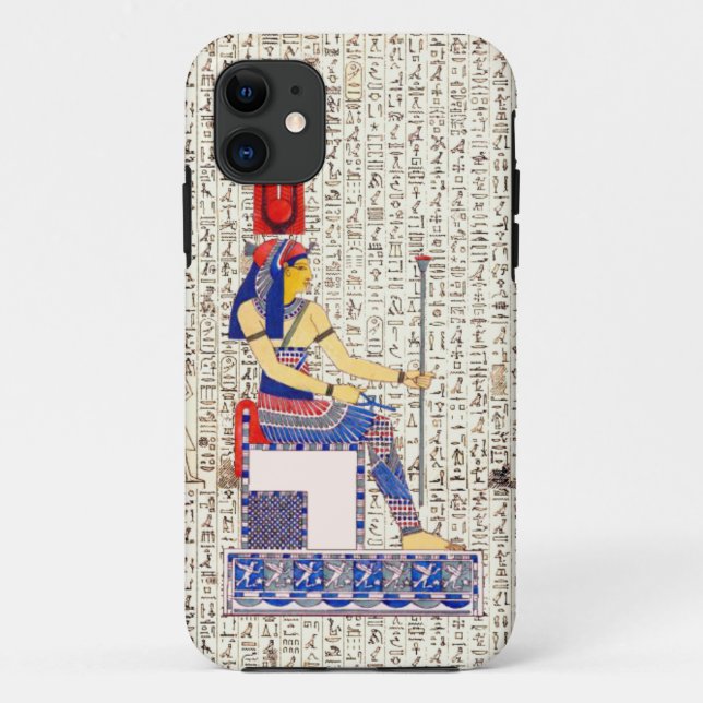 Ancient Egyptian Queen Hieroglyphics Design Case-Mate iPhone Case (Back)