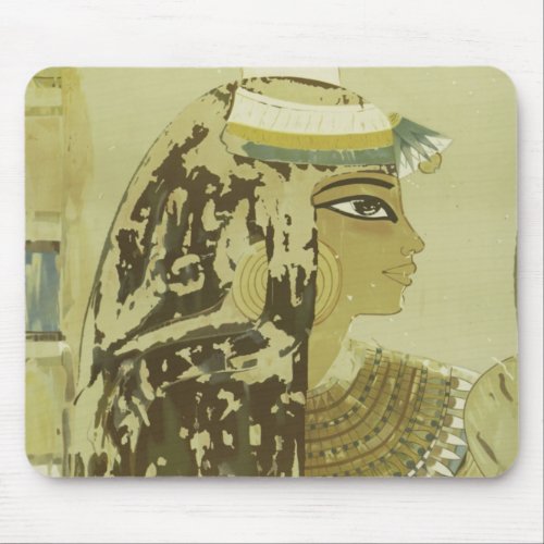 Ancient Egyptian Queen Vintage Luxor Cairo Travel Mouse Pad