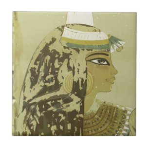 Ancient Egyptian Queen Vintage Luxor Travel Tile